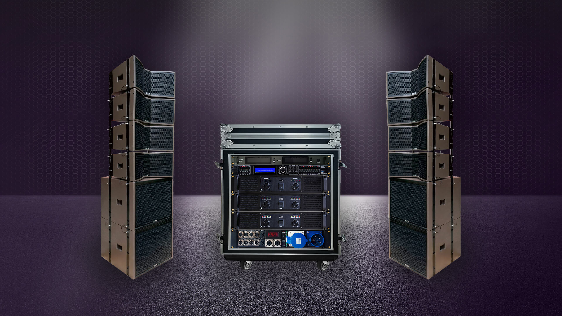 科盟 · 全套雙12英寸線(xiàn)陣音響系統（平網(wǎng)）