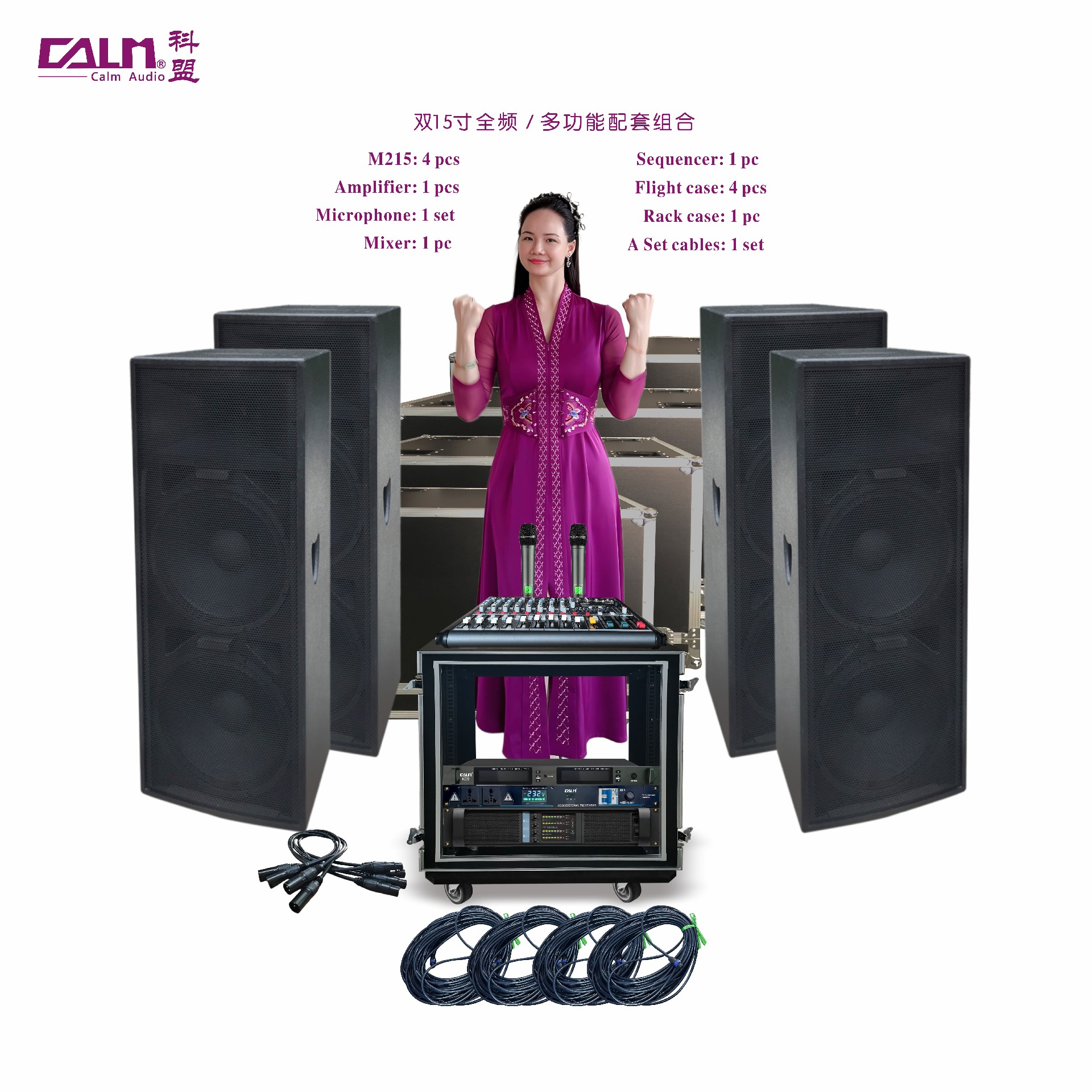 雙15寸 多功能全頻 配套組合